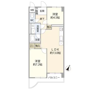 セントラルヒルズ高崎(0005928)【9階】の間取り