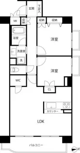 ブルームライフ向ヶ丘遊園【2階】の間取り