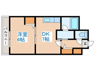 コ-トロティ琴似【8階】の間取り