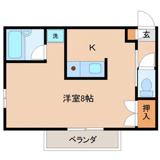 セレニティ川添 B棟【1階】の間取り