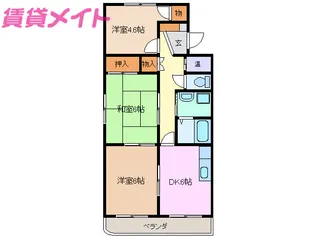 Mグランデ安永【1階】の間取り