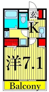 ルジーナ ベルデ【1階】の間取り