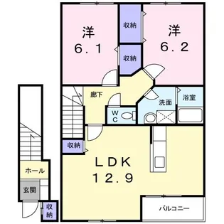 エトワール・M I【2階】の間取り