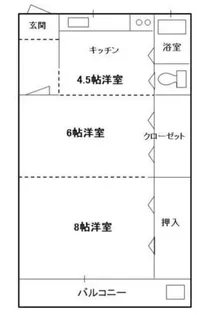 清水マンション【3階】の間取り