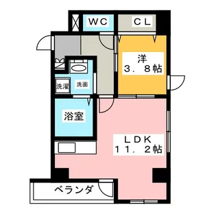 ボナール・ド・フルール【2階】の間取り