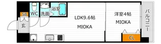 AND TERRACE文の里【2階】の間取り