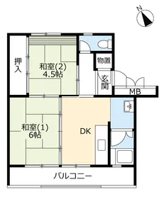 UR北本【5階】の間取り
