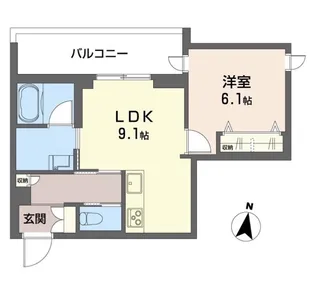 通町グランデ【3階】の間取り