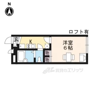 レオパレスナップロイヤル【1階】の間取り