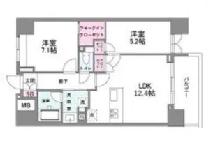 シーズンフラッツ今池NORTH【5階】の間取り