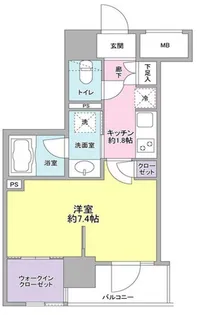 ルメイユ横浜関内【4階】の間取り