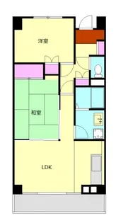 フジタ第9箱根山マンション【4階】の間取り