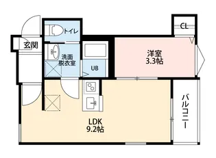 Crecia二宮II【1階】の間取り