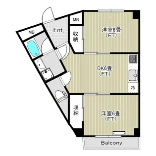 多摩パークパレス【2階】の間取り