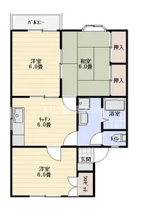 ハイツひかり【1階】の間取り