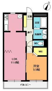 グリュ トルチェ【2階】の間取り
