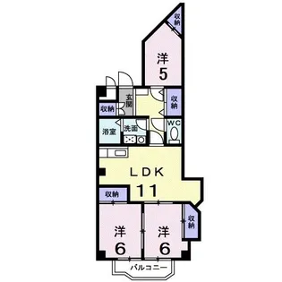 パステルビラ光陽【2階】の間取り