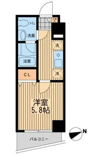 ライブコート大鳥居【3階】の間取り