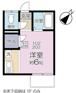 メロディハイツリンナ【2階】の間取り