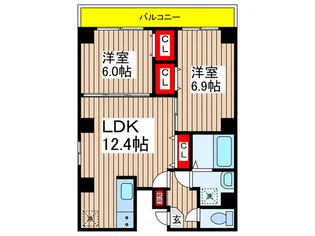 Rest Hirai【6階】の間取り