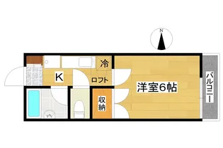 サンプラザ大和I【1階】の間取り