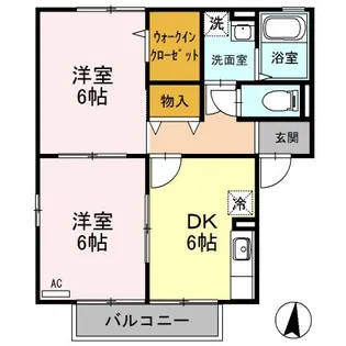 アンバサダーヒルズ G【2階】の間取り