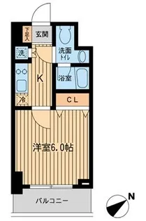 KDXレジデンス雪谷大塚【6階】の間取り
