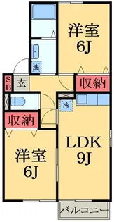 ヴィラージュI【2階】の間取り