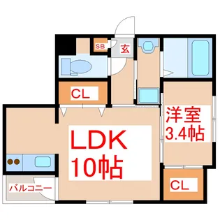 EL.KARSA【2階】の間取り