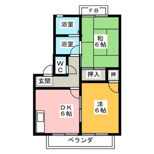 サンハイツ新川 B棟【1階】の間取り