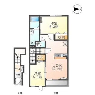 エターナル【2階】の間取り