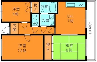 ファミール上田【3階】の間取り