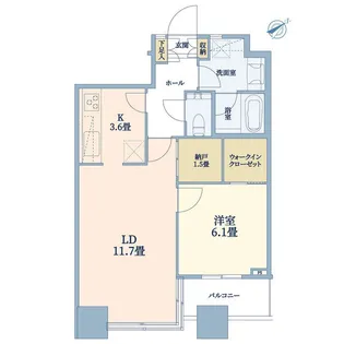 ザ タワーズ台場west【12階】の間取り