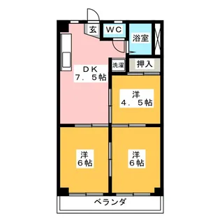 カサイハイツ【2階】の間取り