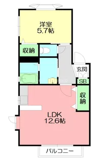 ローリエ美鈴【2階】の間取り