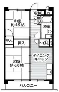 ビレッジハウス向台タワー1号棟【8階】の間取り
