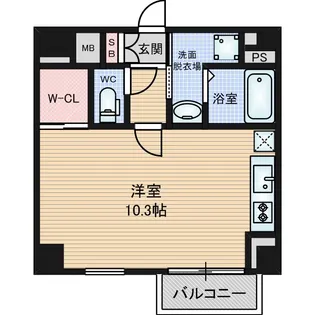 ディクス梅田東レジデンス【5階】の間取り