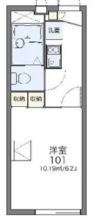 レオパレス鍵【1階】の間取り