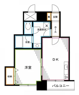 K.BLDG【7階】の間取り