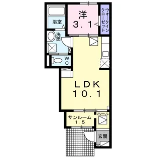 メルカート03【1階】の間取り
