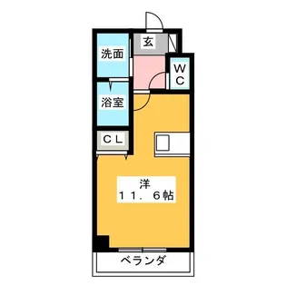 メゾンカルム【4階】の間取り