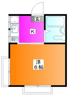 ハイム木村【1階】の間取り