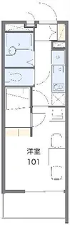 レオパレスペニーレイン【2階】の間取り