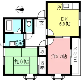 グリーンヴィレッジII【2階】の間取り