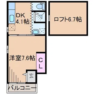 シャトン大倉山【1階】の間取り