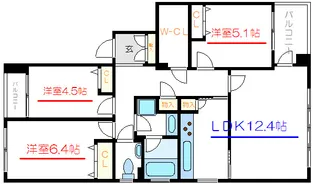 グランドコート【2階】の間取り