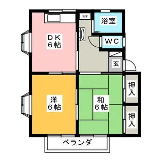 いずみハイツ1【2階】の間取り