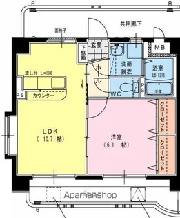 ぴゅあグリーン【3階】の間取り