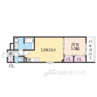 クリエオーレ東石切【2階】の間取り