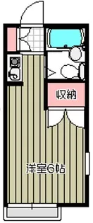 ユウダイハイツ【2階】の間取り